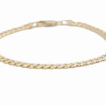 14K Yellow Gold Curb Bracelet - Miral Jewelry
