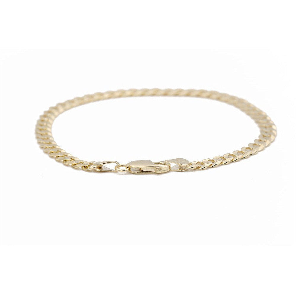 14K Yellow Gold Men's Curb Bracelet 5mm, 8in, 6 g – view 2