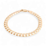 14K Yellow Gold Curb Bracelet - Miral Jewelry