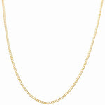 14K Yellow Gold Curb Chain 20" - Miral Jewelry