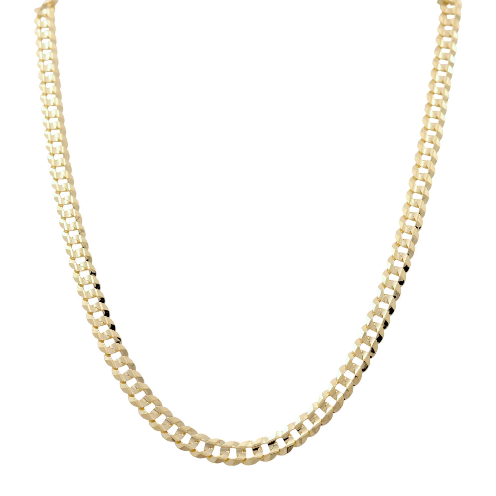 14K Yellow Gold Curb Chain 22" - Miral Jewelry