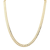 14K Yellow Gold Curb Chain 24" - Miral Jewelry