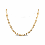 14K Yellow Gold Curb Chain 24" - Miral Jewelry