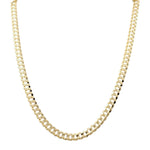 14K Yellow Gold Curb Chain 24" - Miral Jewelry