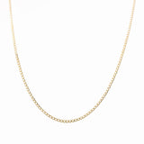 14K Yellow Gold Curb Chain 24" with 10K Jesus Pendant - Miral Jewelry