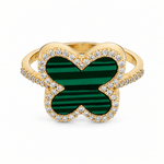 14K Yellow Gold Diamond Fashion Ring with 0.25Tw Round Diamond - Miral Jewelry