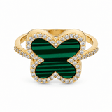 14K Yellow Gold Diamond Fashion Ring with 0.25Tw Round Diamond - Miral Jewelry
