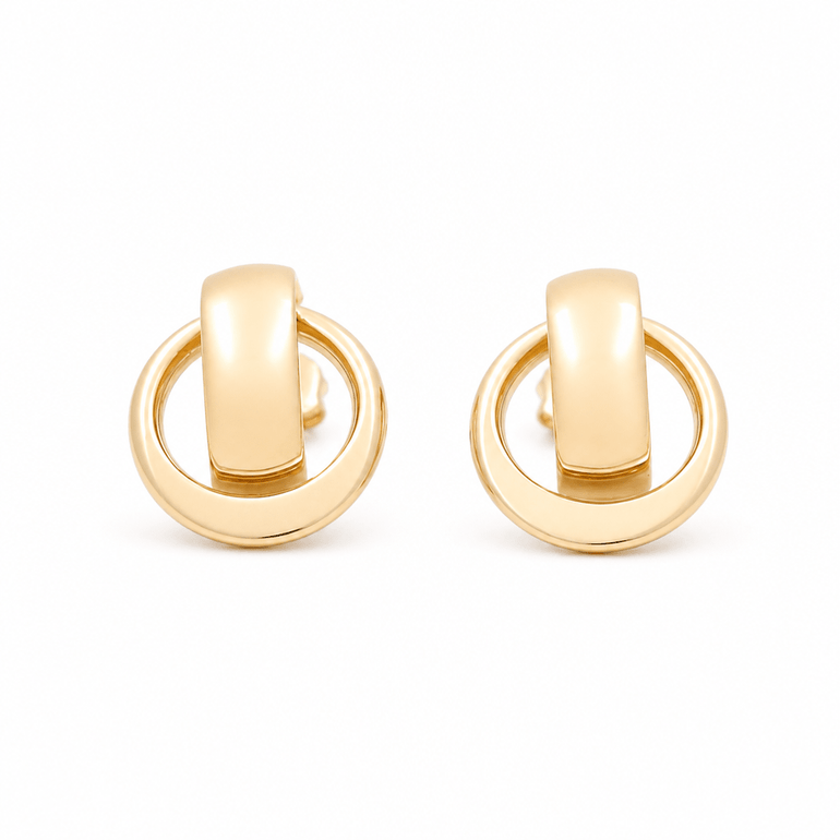 14K Yellow Gold Drop Earrings - Miral Jewelry