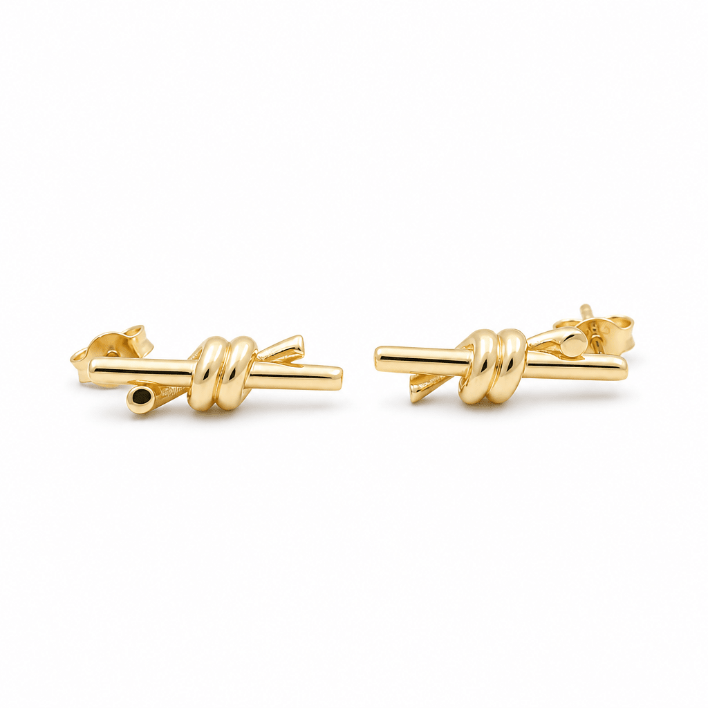 14K Yellow Gold Drop Earrings - Miral Jewelry