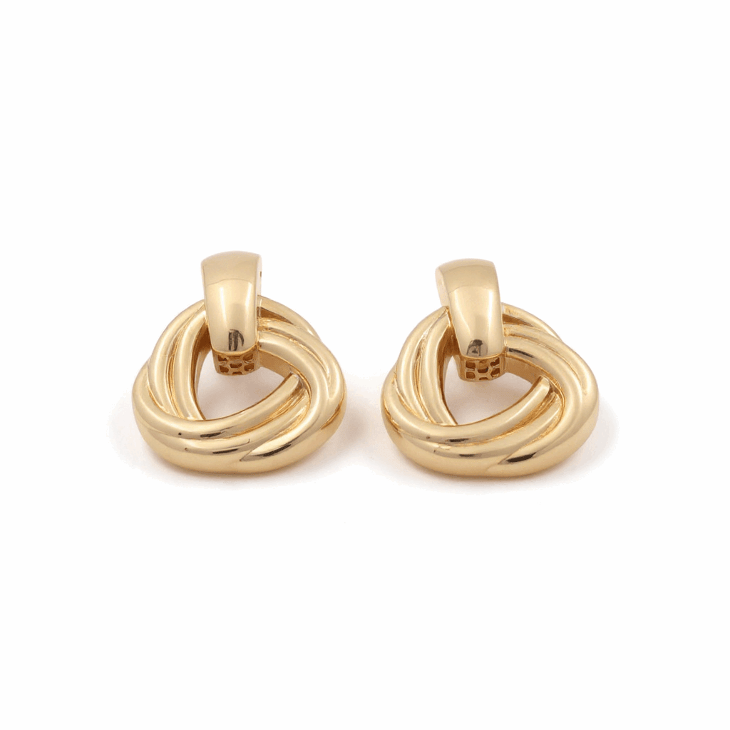 14K Yellow Gold Drop Earrings - Miral Jewelry