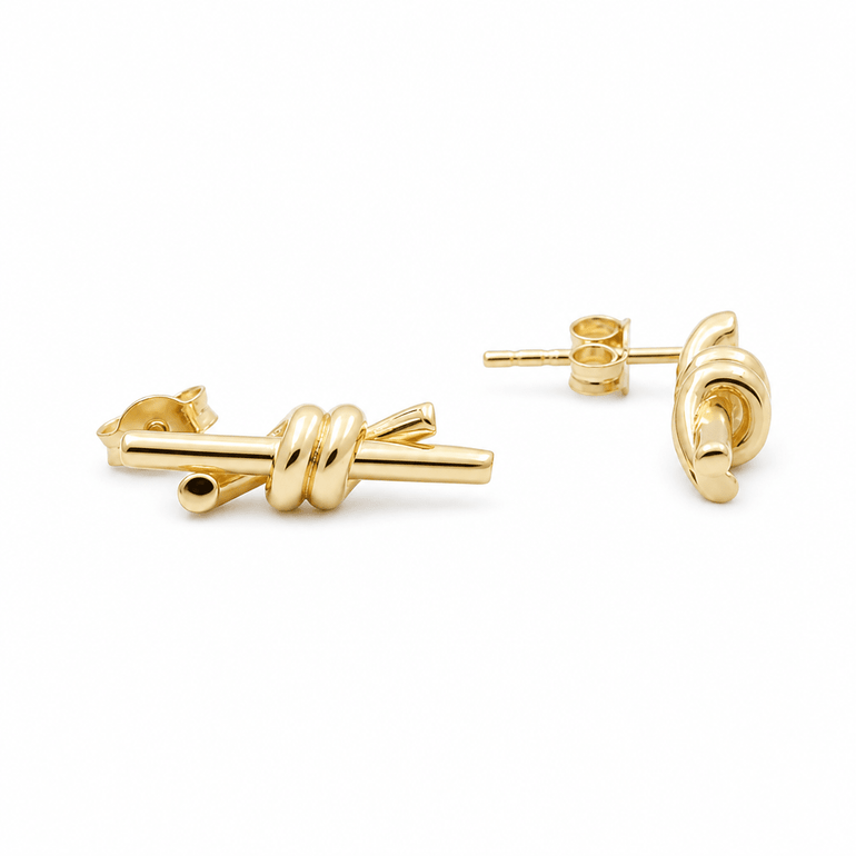 14K Yellow Gold Drop Earrings - Miral Jewelry