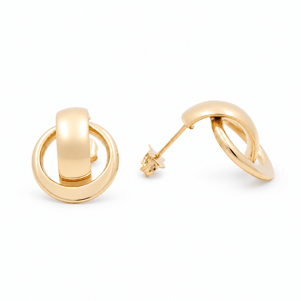 14K Yellow Gold Drop Earrings - Miral Jewelry