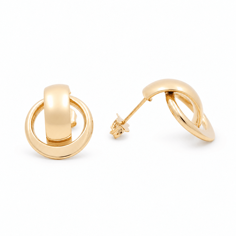 14K Yellow Gold Drop Earrings - Miral Jewelry