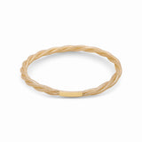 14K Yellow Gold Elastic Bangle Women's Bracelet - Miral Jewelry