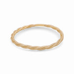 14K Yellow Gold Elastic Bangle Women's Bracelet - Miral Jewelry