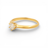 14K Yellow Gold Engagement with CZ Fashion Women's Ring - Miral Jewelry