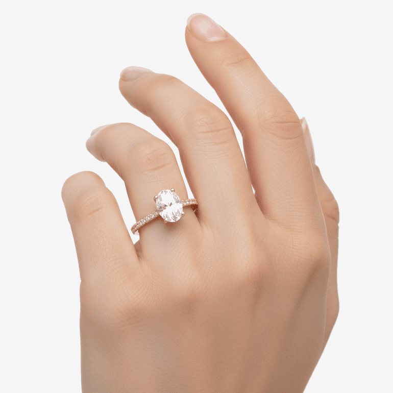 14K Yellow Gold Engagement with Cz Fashion Women's Ring - Miral Jewelry