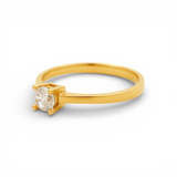 14K Yellow Gold Engagement with CZ Fashion Women's Ring - Miral Jewelry