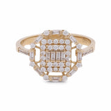 14K Yellow Gold Engagement Women's Ring - Miral Jewelry
