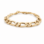 14K Yellow Gold Fancy Link Bracelet - Miral Jewelry