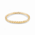 14K Yellow Gold Fancy Link Bracelet - Miral Jewelry