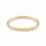 14K Yellow Gold Fancy Link Bracelet - Miral Jewelry