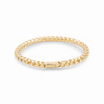 14K Yellow Gold Fancy Link Bracelet - Miral Jewelry