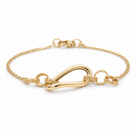 14K Yellow Gold Fancy Link Bracelet Women's - Miral Jewelry