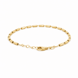 14K Yellow Gold Fancy Link Bracelet Women's - Miral Jewelry