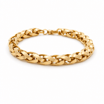 14K Yellow Gold Fancy Link Bracelet Women's - Miral Jewelry