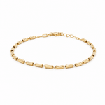 14K Yellow Gold Fancy Link Bracelet Women's - Miral Jewelry