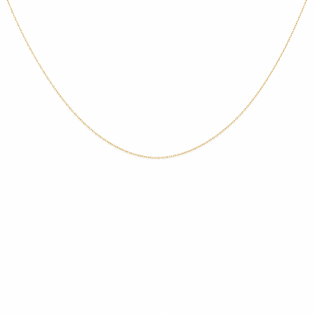 14K Yellow Gold Fancy Link Chain 16" - Miral Jewelry