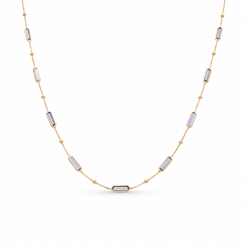 14k Yellow Gold Fancy Link Necklace 19" - Miral Jewelry