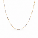 14k Yellow Gold Fancy Link Necklace 19" - Miral Jewelry