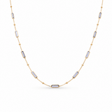 14k Yellow Gold Fancy Link Necklace 19" - Miral Jewelry