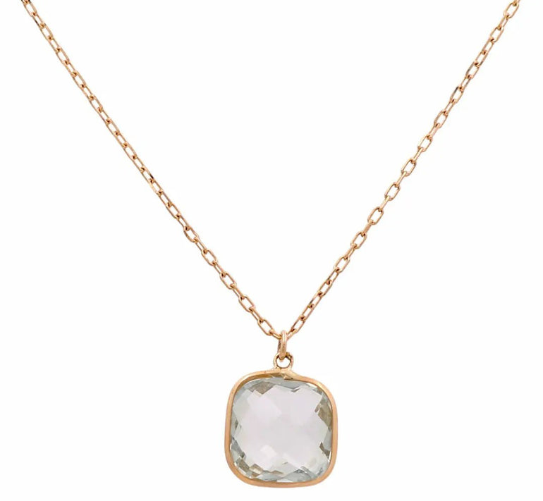 14K Yellow Gold Fancy Link Women Necklace - Miral Jewelry