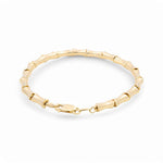 14K Yellow Gold Fancy Link Women's Bracelet - Miral Jewelry