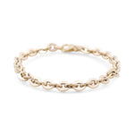 14K Yellow Gold Fancy Link Women's Bracelet - Miral Jewelry