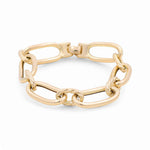 14K Yellow Gold Fancy Link Women's Bracelet - Miral Jewelry