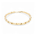 14K Yellow Gold Fancy Link Women's Bracelet - Miral Jewelry