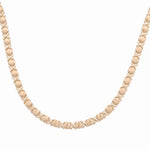 14K Yellow Gold Fancy Link Women's Necklace 18" - Miral Jewelry