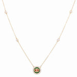 14K Yellow Gold Fancy Link Women's Necklace - Miral Jewelry