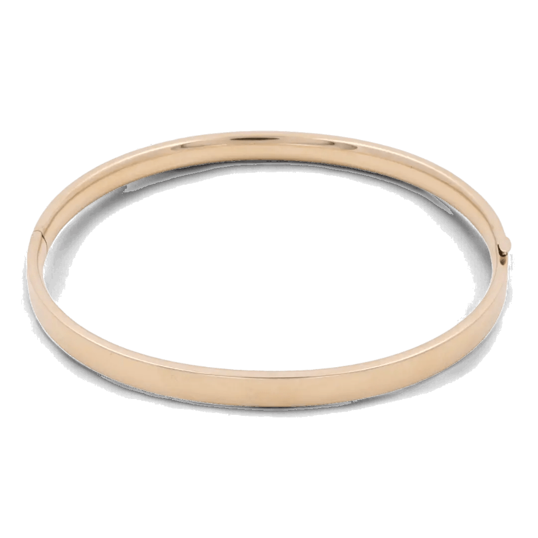 14K Yellow Gold Polished Hinged Bangle 5.7 g