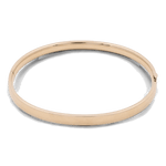 14K Yellow Gold Fashion Bangle Women's Bracelet - Miral Jewelry