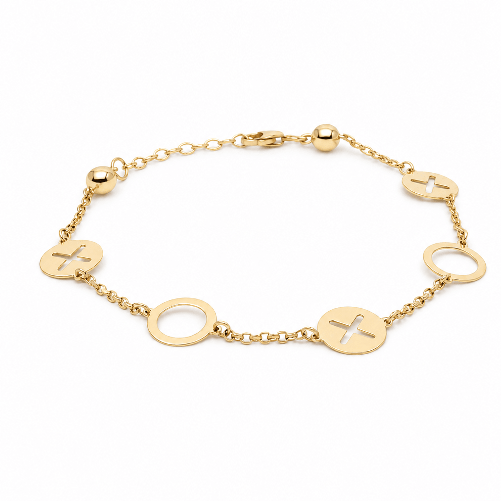 14K Yellow Gold Fashion Bracelet Women's - Miral Jewelry