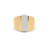 14K Yellow Gold Fashion Diamond Ring – 0.24 ct tw - Miral Jewelry