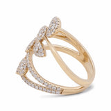 14K Yellow Gold Fashion Diamond Woman Ring - Miral Jewelry