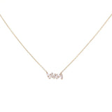 14K Yellow Gold Fashion Diamond Women Necklace - Miral Jewelry