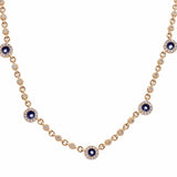 14K Yellow Gold Fashion Diamond Women Necklace - Miral Jewelry