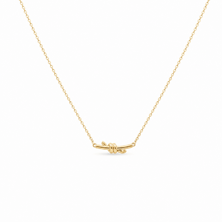 14k Yellow Gold Fashion Necklace 18" - Miral Jewelry